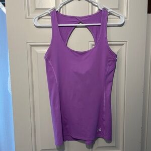 Orchid workout tank with mesh detail